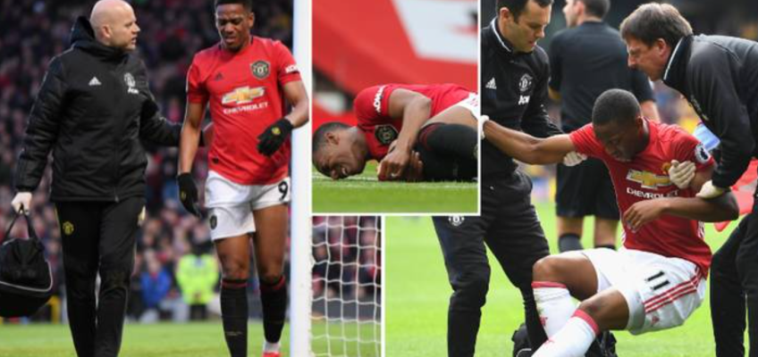 Plötslig skada förstärker Martials avsked från Manchester United