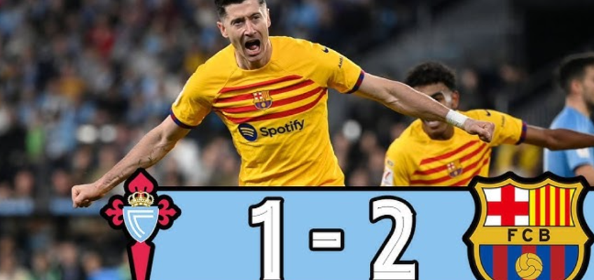 Lewandowski gör mål på straff i sista minuten när Barcelona vinner La Liga-thriller